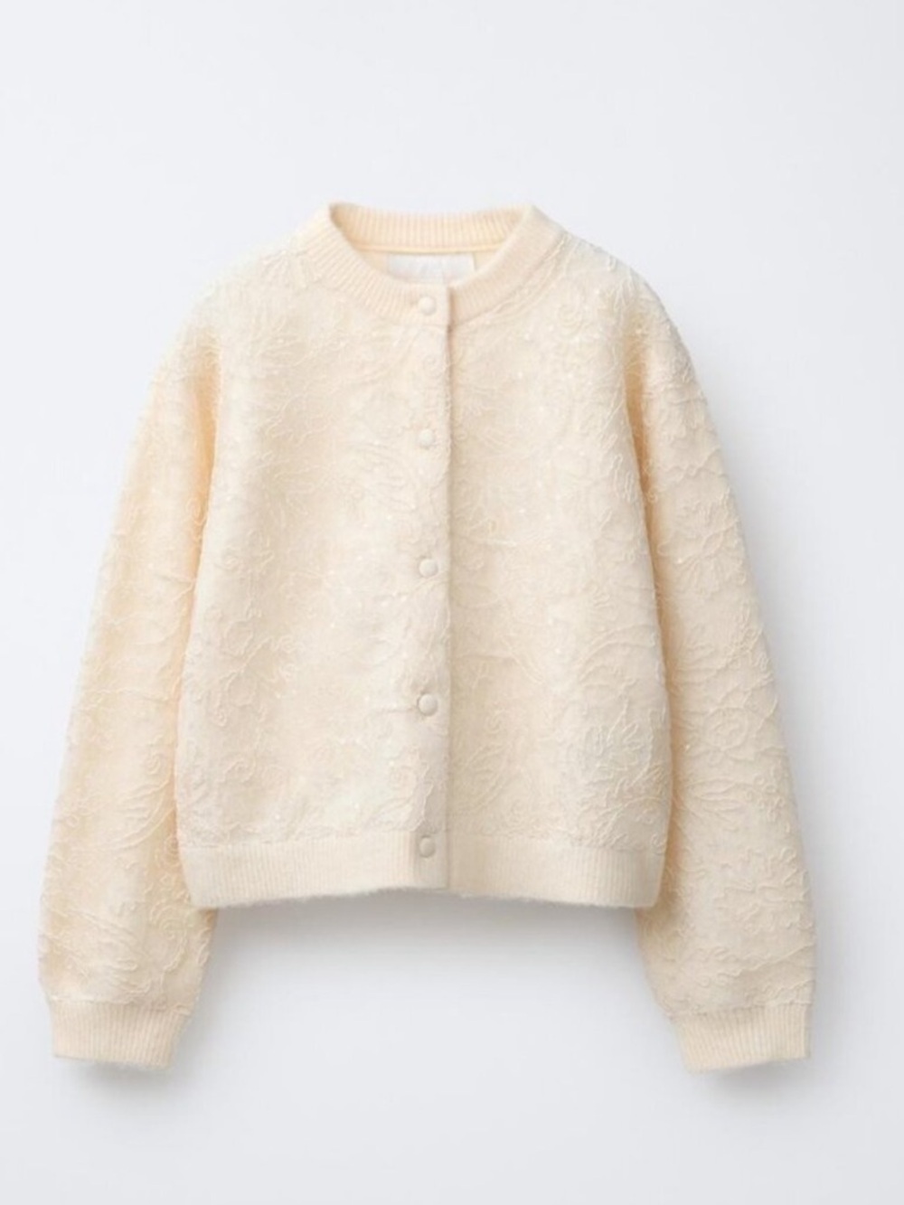 NWT Zara girls cream cardigan 11/12